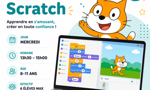 Cours hebdo Scratch – Mercredi 13h30 (G1)