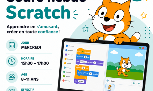Cours hebdo Scratch – Mercredi 15h30 (G2)