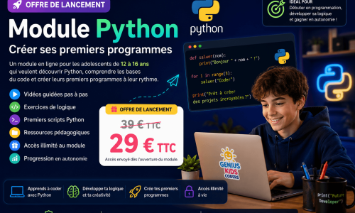 Module Python — Créer ses premiers programmes