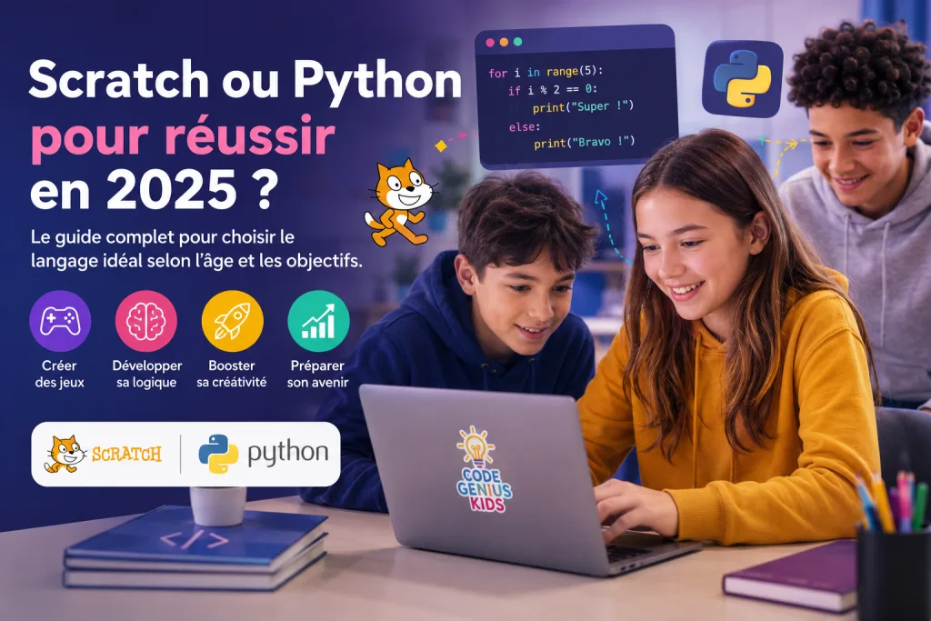 Scratch ou Python : quel langage choisir pour votre enfant ?