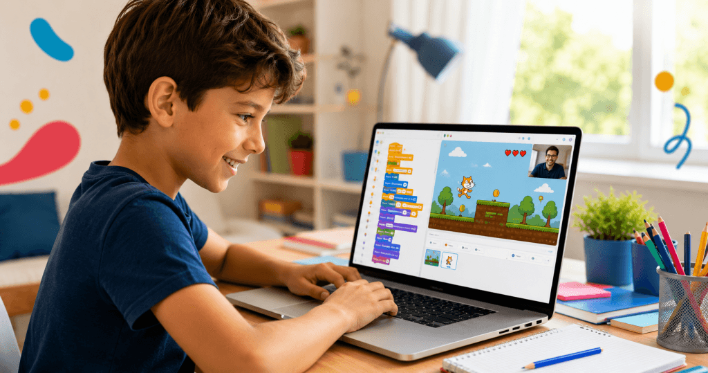 Que peut créer un enfant pendant un stage de programmation de 5 jours ?