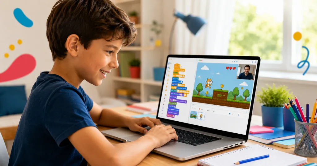 Que peut créer un enfant pendant un stage de programmation de 5 jours ?