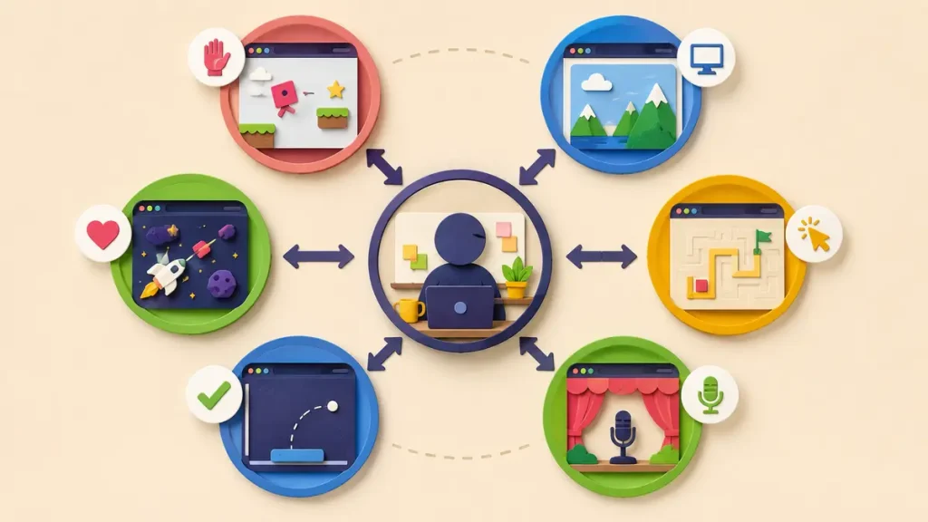 Six projets de programmation reliés à un professeur pour illustrer le suivi personnalisé